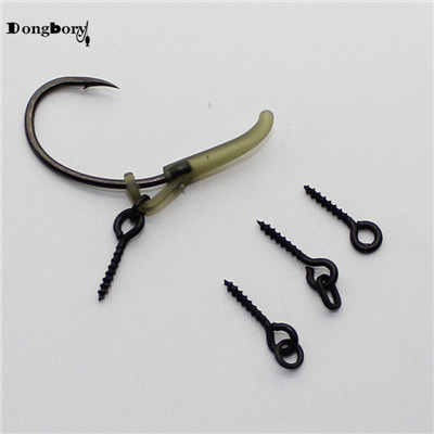 NEWSHOT Hook Stops Shank Beads Carp Fishing Terminal Tackle for Pop Up Hair Chod Rigs Bait Screws Pack of 30