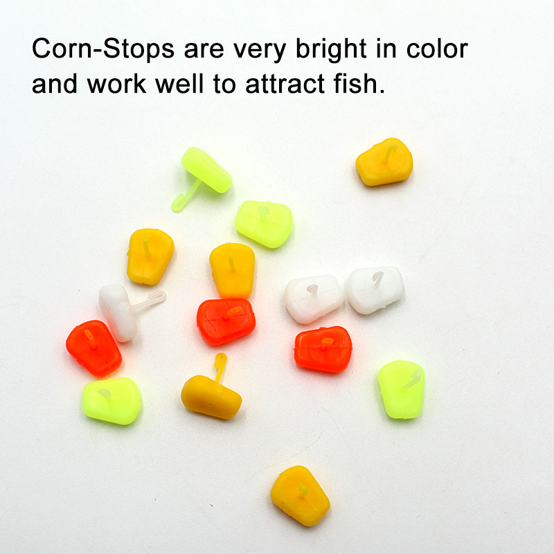 Carp Fishing Accessories Boilies Bait Stopper Bright Corn Pop Up Fishing Lure Hair Rig Stop Stopper With Plastic Hook