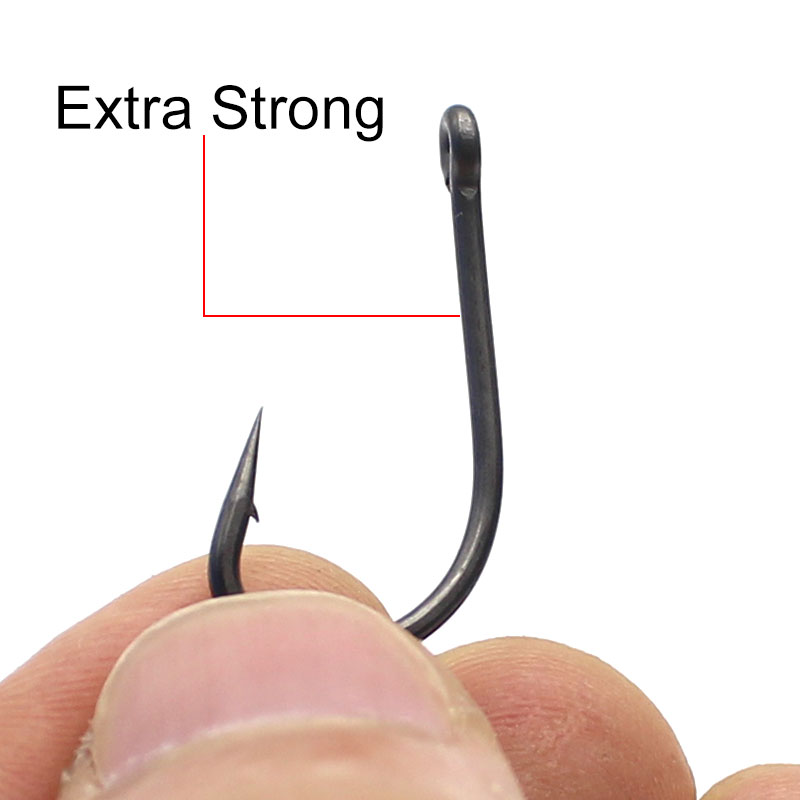 Teflon Coating Carp Fishing Hook High Carbon Steel Rig Micro Barbed Extra Strong Hook 1/2/4/6/8 Carp Fishing Accessories