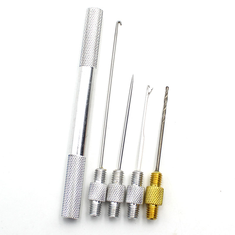 4 in 1 Carp Fishing Bait Accessories Kit Boilies Drill Bait Needle Pellet Carp Bait Splicing Puller Tools For Carp Fishing Rigs