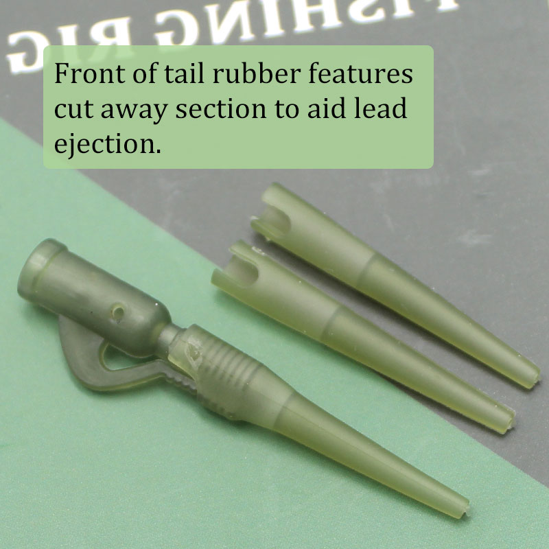 Carp Fishing Accessories Lead Clip Fishing Tools Tail Rubber For Carp Rig Coarse Fishing Tackle Hair Lead release Buffer