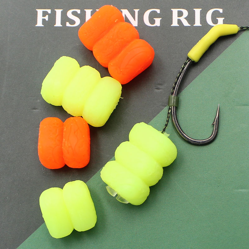 Carp Fishing Bait Double Corn Hair Ronnie Rigs Method Feeder Slow Sinking Corn Pop Up Boilies For Carp Fishing Accessories