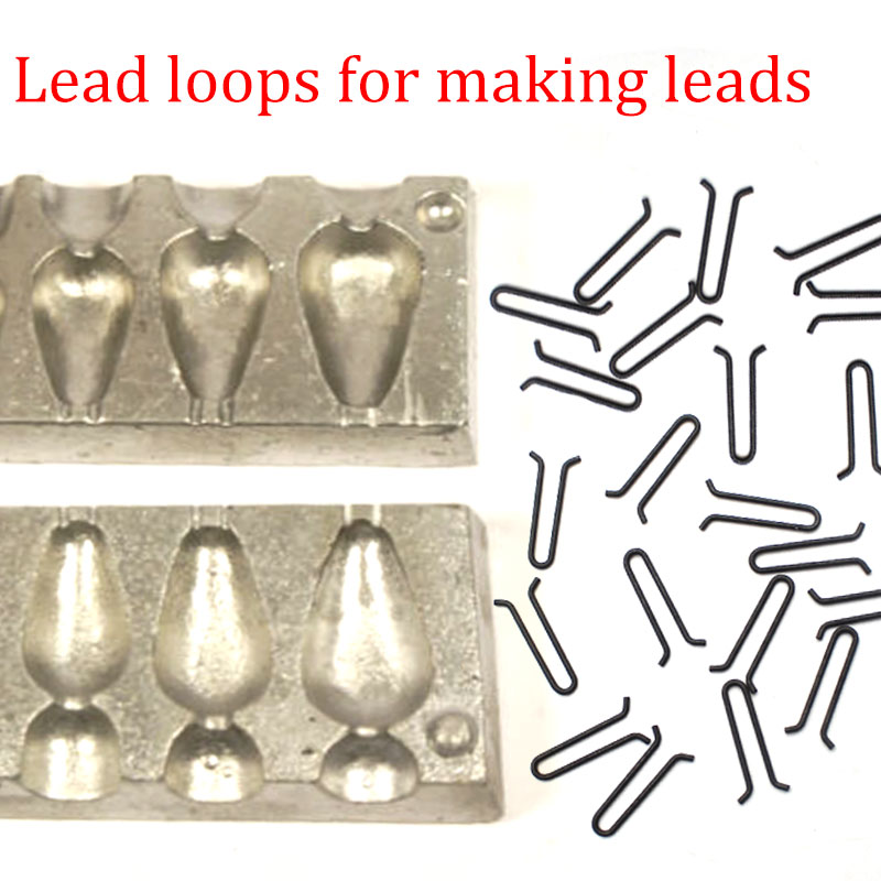 Carp Fishing Accessories Lead Loops For Making Leads Method Feeder Hair Rigs Lead Weight Swivels & Loops For Carp Tackle
