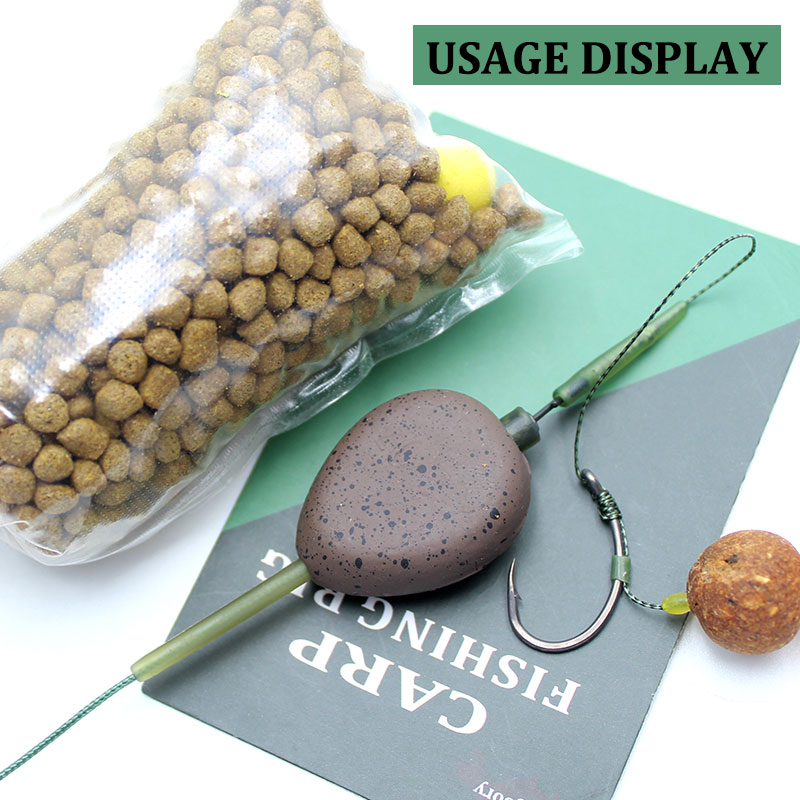 Carp Fishing Rig Accessories Quick Change Carp Fishing Hook Link Anti Tangle Sleeves Lead Inserts Tube For Carp Tackle Equipment