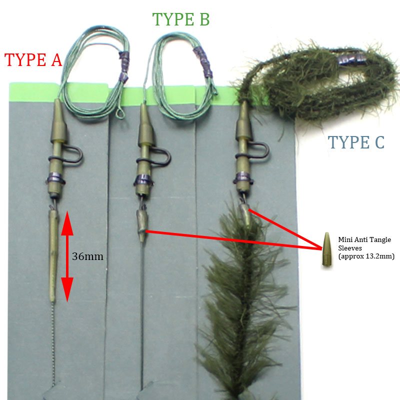 Carp Fishing Accessories Kit Ready Tied Carp Rig Kurve Shank Carp Fishing Hook Hooklink Anti Tangle Sleeves For Carp Fish Tackle