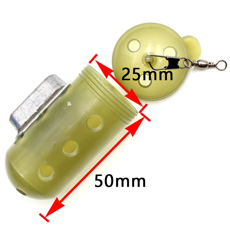 20g/30g/40g/50g Carp Feeder Fishing Accessories Cage Trapping Maggot Bugs Carp Bait Cage Holder For Fishing Tackle Feeder Cage