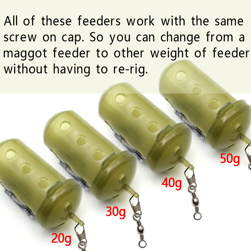 20g/30g/40g/50g Carp Feeder Fishing Accessories Cage Trapping Maggot Bugs Carp Bait Cage Holder For Fishing Tackle Feeder Cage