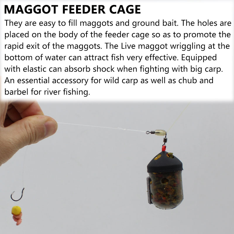 Carp Fishing Accessories Maggot Feeder Cage 
