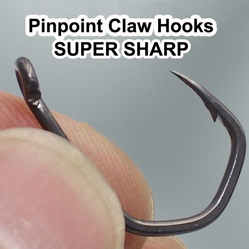 Claw Hooks PTFE Coating Micro Barbed Hook For Carp Fishing  