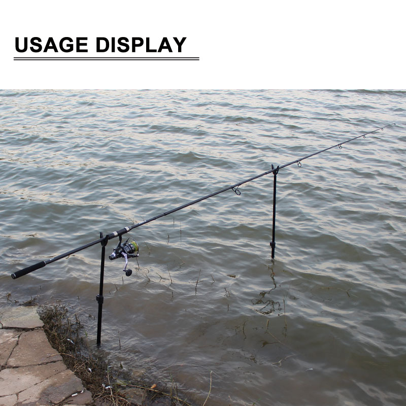 Carp Fishing Aluminum Adjustable Banks Sticks 38cm-65cm/58cm-104cm Rod Rest Carp Coarse Match Fishing Rig