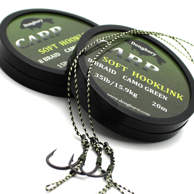 dongbory 10 M Carp Fishing Line Coated Hook Link 25 35 LB Braid