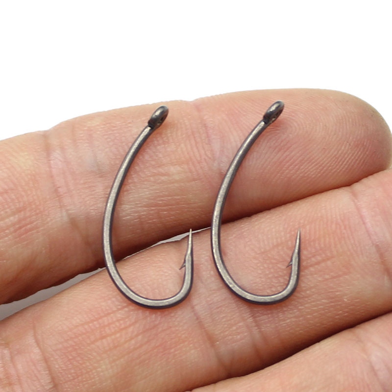 Carp Fishing Hooks PTFE Coated Extra Strong Carp Hook Super Slide Carp Rig Kurve shank Barbed Fish Hook For Fishing Tackle
