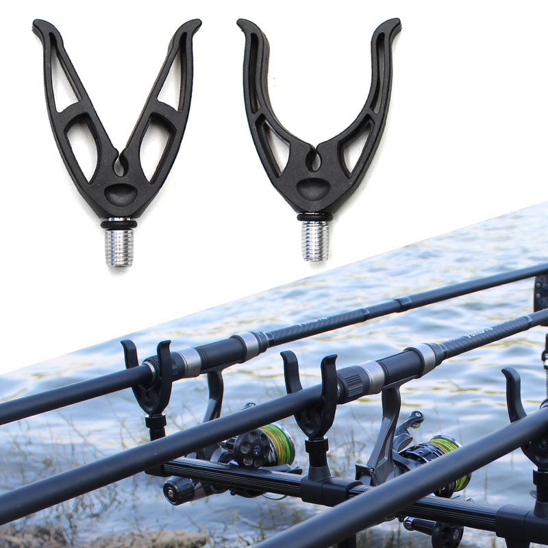 Carp Fishing Rod Rest Head Gripper Fishing Rod Holder With Alloy Screw Rod Pod Bracket Accessories For Carp Fishing Tools