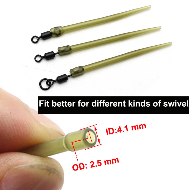 Carp Fishing Anti Tangle Sleeve Helicopter Rig Tubing Hook Swivel Connector Sleeve for Fishing Line Protection