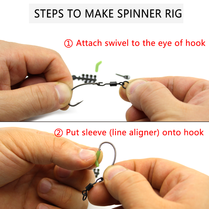 Carp fishing Spinner Ring Swivel Spinner Swivel Size 8 Size 11