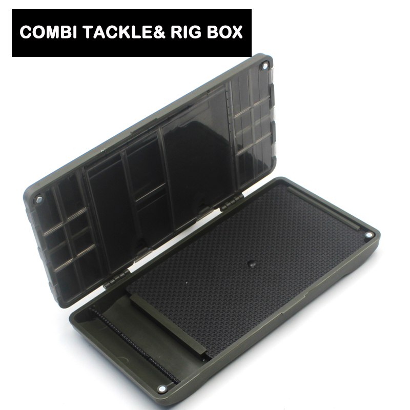 Carp Fishing Terminal Tackle Box With Rig Stop Pins For Ronnie Rig Storage  Box Black Feeder Fishing Accessories Rig Case