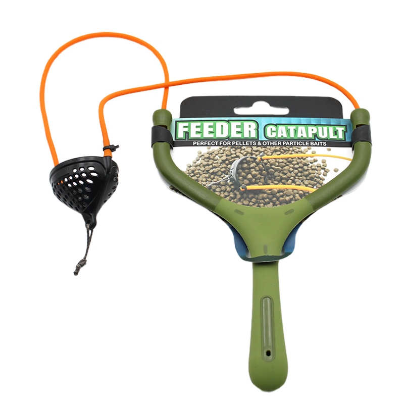 Feeder  Catapult Slingshot Carp Match Adjustable Fishing Bait Thrower