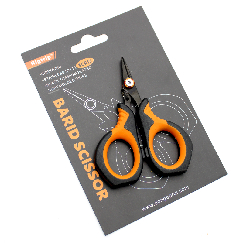 Braid Fishing Scissors Ultra sharp Black  Titanium  plated Scissors Carp Coarse Tackle