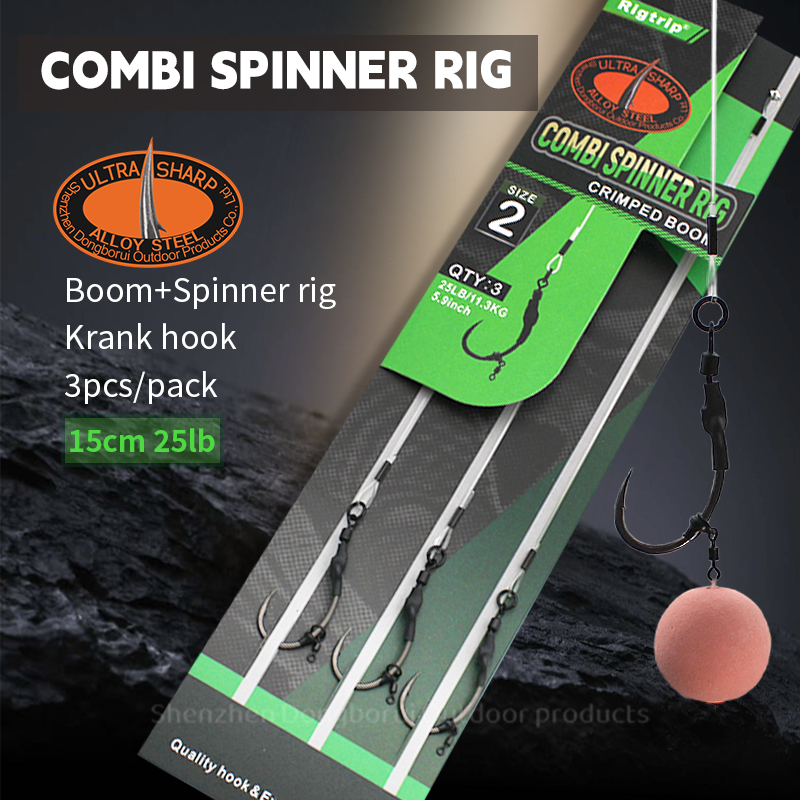 Combi  Spinner  Rig  Boom  Krank  Hook Carp  Fishing  Ready  Made  Rig