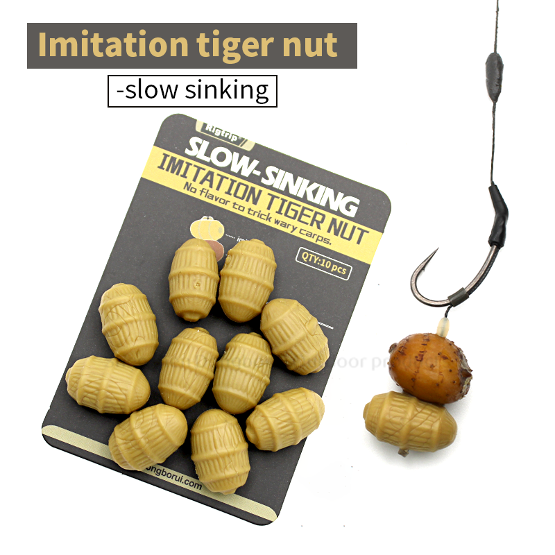 Slow -Sinking Imitation  Tiger  Nut  For   Rigs  Carp  Fishing  Accessories 