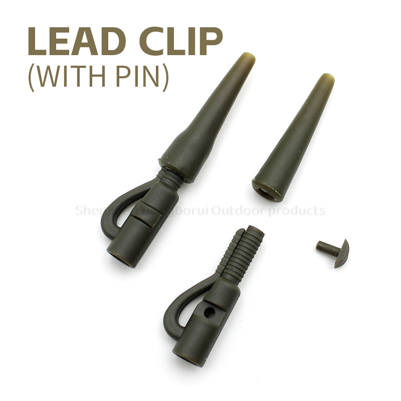 Lead Clip & Tail Rubber With Locking Pin  Carp Fishing Terminal Tackle End Tackle 