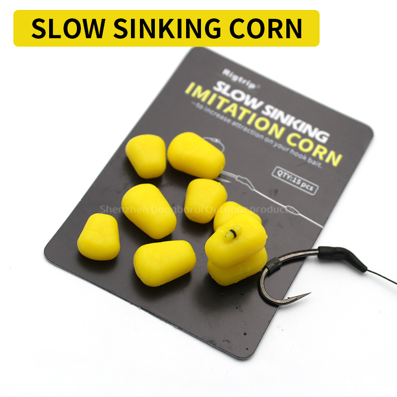 Carp Fishing Baits Slow Sinking  Imitation  Corn  Size L/S  Carp Accessories Artificial Bait Fishing Tackle