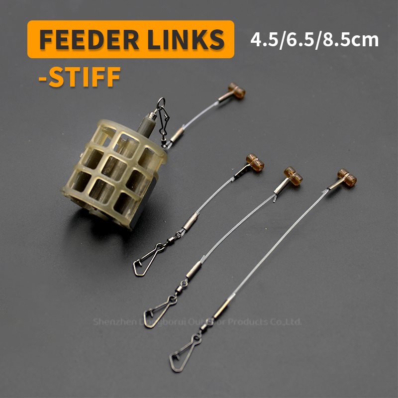 Carp  Fishing  Feeder  Stiff   Links  4.5/6.5/8.5cm  For  Fishing a Free -running Rig