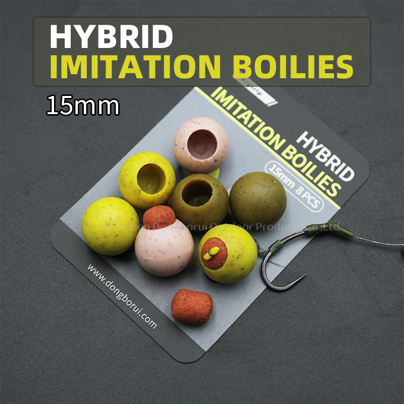 15mm Hybrid Imitation Boilies  Low  Buoyancy  for  Carp  Fishing  snowman rigs  bottom baits  balanced baits and pop-ups