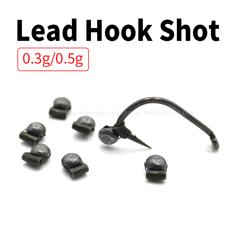 Lead Hook Shot with  silicone  tube  for  hook  attachment   Carp  Fishing  Tackle