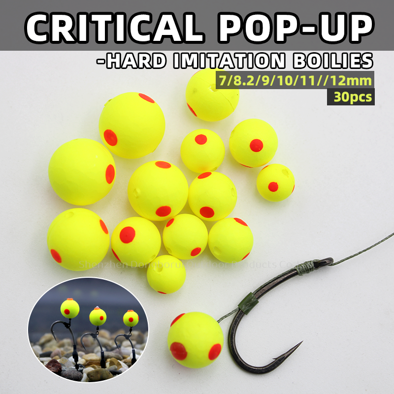 Hard  Imitation Boilies Fake Bait   Critical  Pop Up Floating ball Carp Fishing 