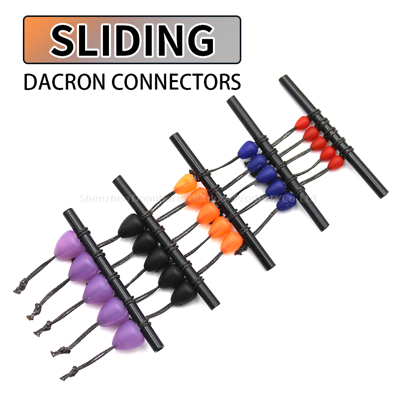 Sliding  Dacron  Connectors  Match  Fishing  Pole  Elastic  Connector  All  Sizes  Carp  Fishing  Tackle  Accessories
