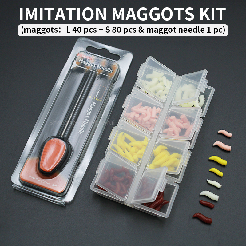 Imitation Maggots Pop-Up Mixed Colour Suitable for Coarse Carp Fishing Artificial Bait