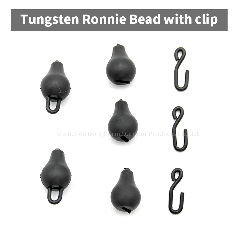 Tungsten Ronnie Bead with Clip Quick Change Carp Fishing Tackle Accessories